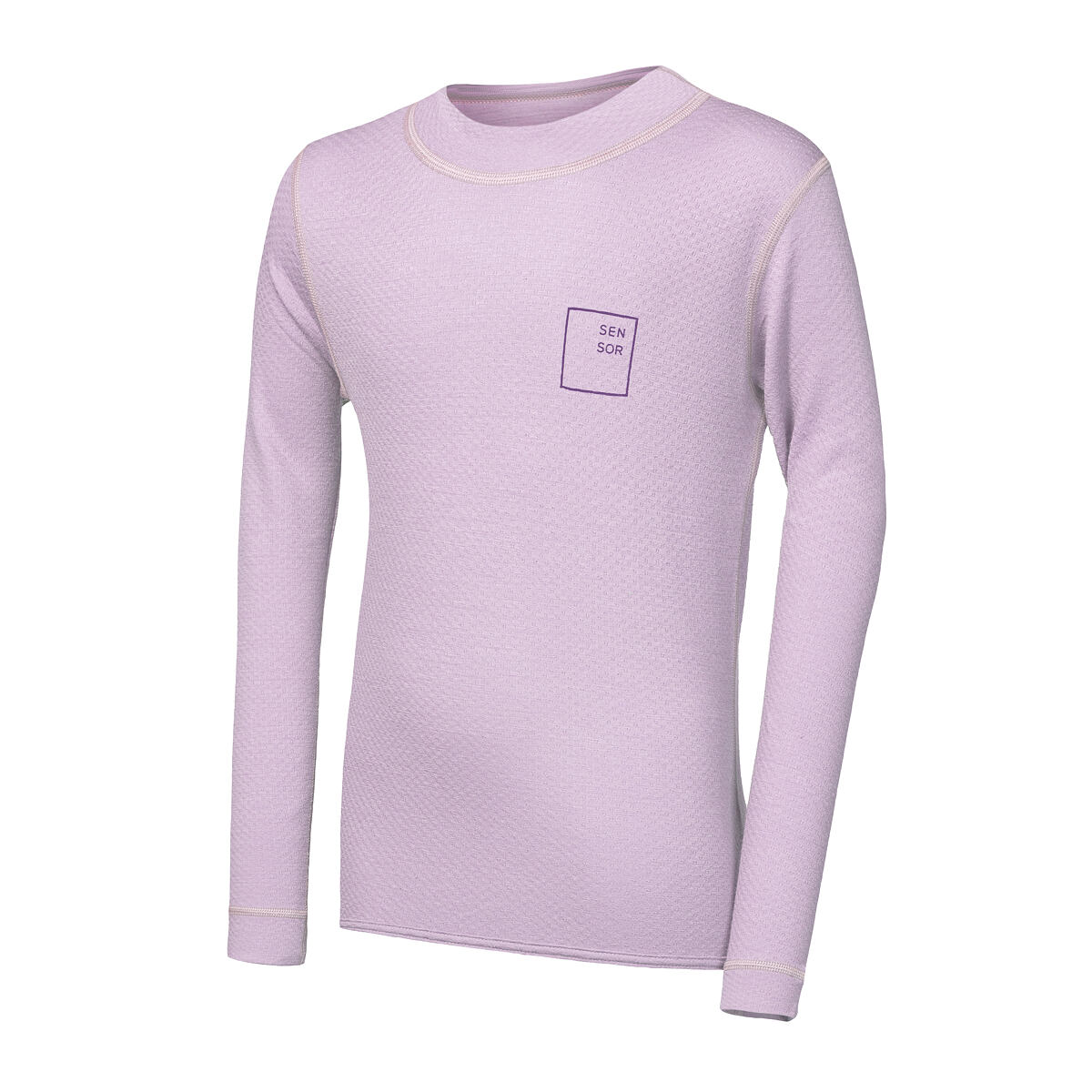 SENSOR MERINO DF LOGO UP juniorské tričko dl.rukáv mystic violet Veľkosť: 140 8592837109480