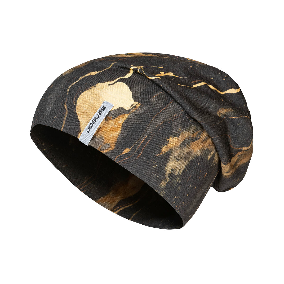 SENSOR čiapka MERINO IMPRESS čierna/cosmos Veľkosť: M