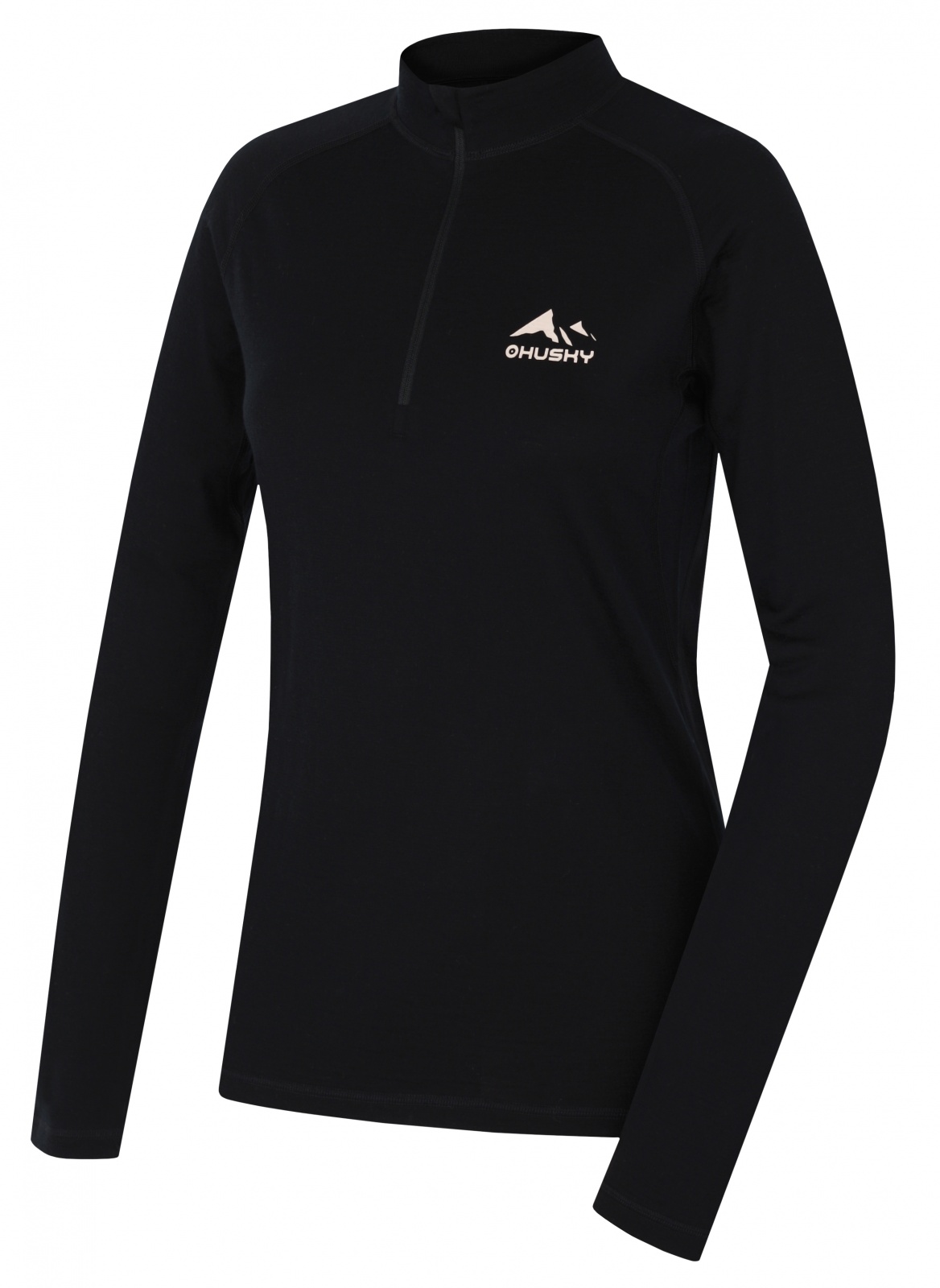 Husky Merino termobielizeň tričko Merow Zip L black Veľkosť: L