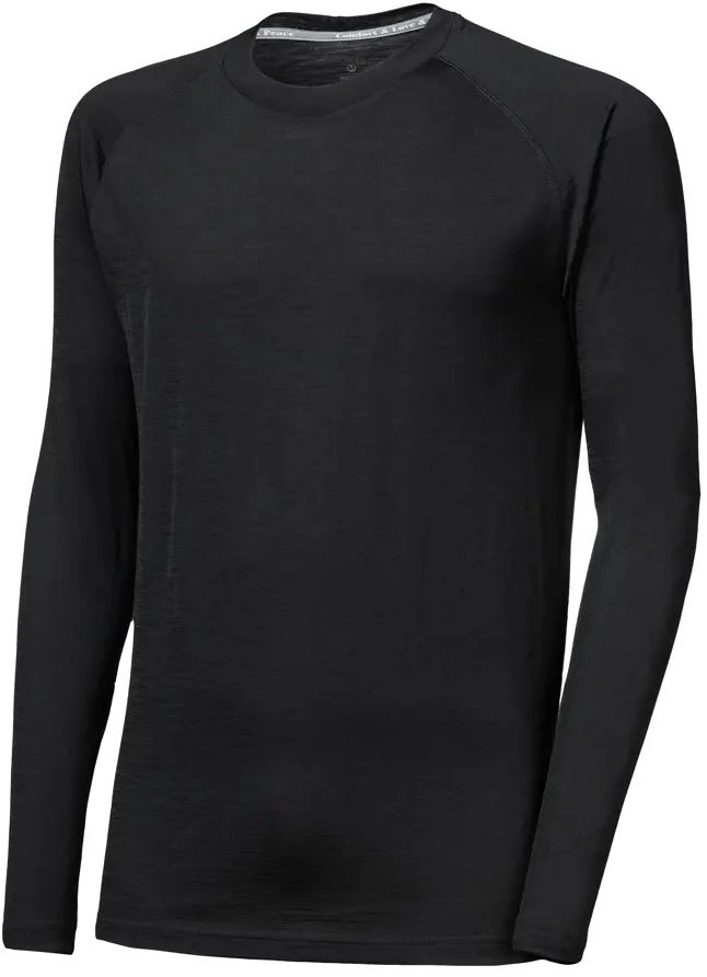 SENSOR MERINO ACTIVE NO LOGO pánske tričko dl.rukáv raglan čierna Veľkosť: XXL