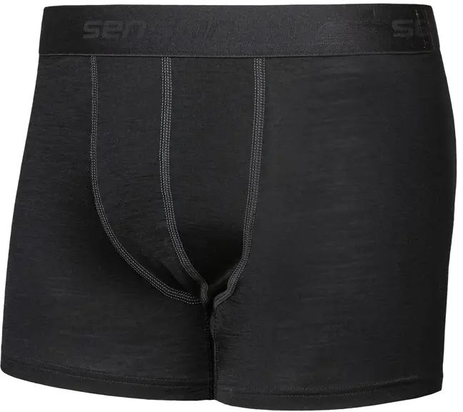 SENSOR MERINO ACTIVE pánske trenírky čierna Veľkosť: XXL