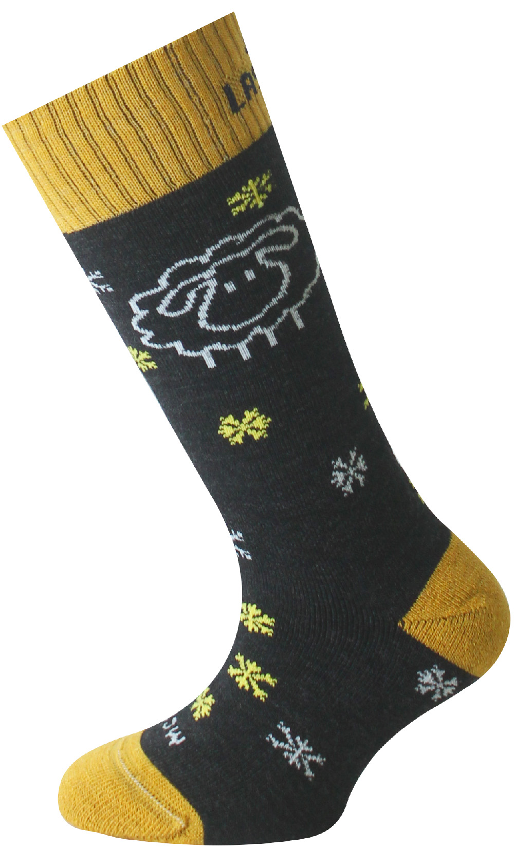 Lasting detské merino lyžiarske ponožky SJW 921 čierne Veľkosť: XXS 8596445237757