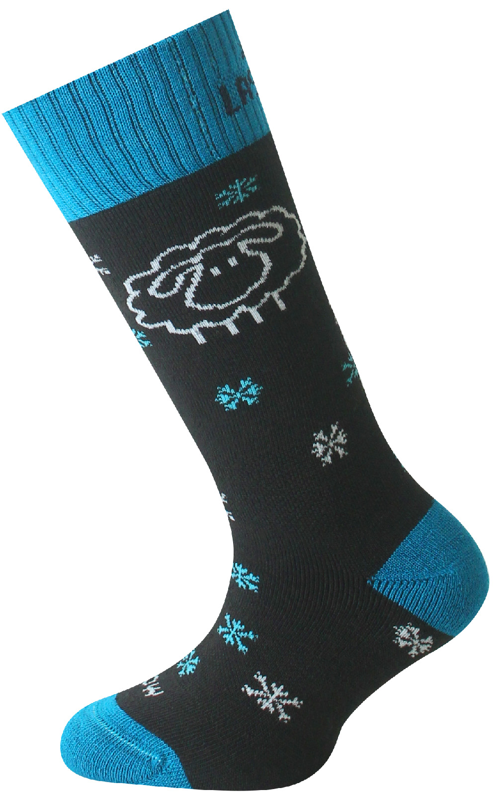 Lasting detské merino lyžiarske ponožky SJW 959 čierne Veľkosť: XS 8596445239218