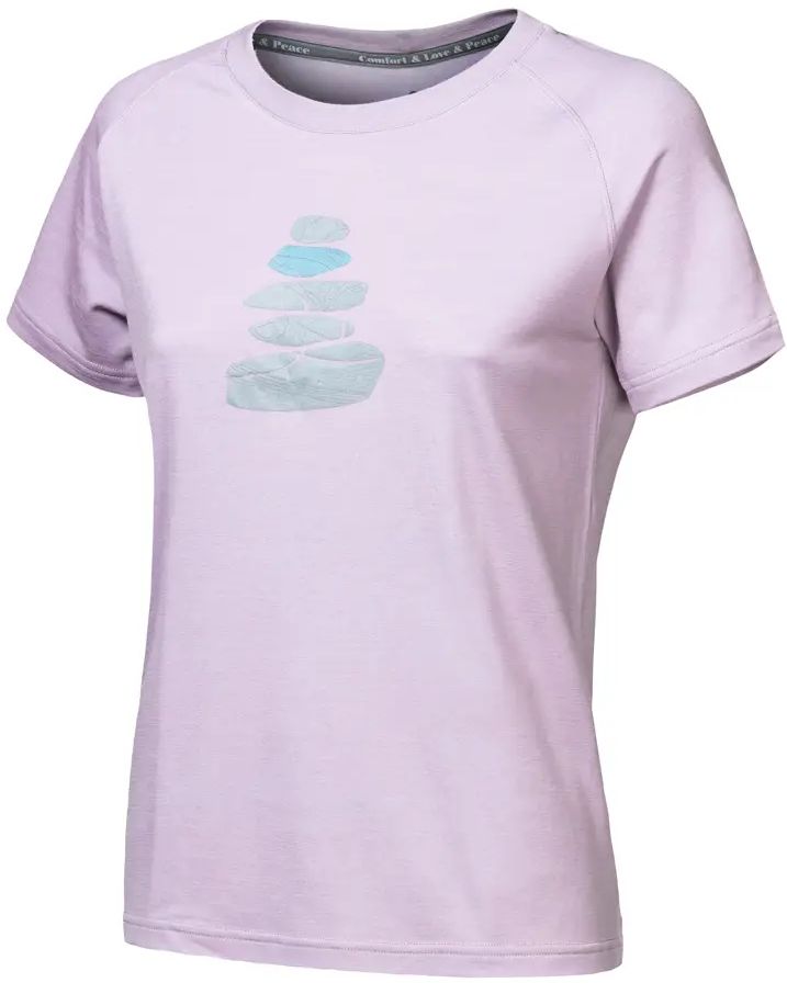 SENSOR MERINO BLEND STONE dámske tričko kr.rukáv mystic violet Veľkosť: S