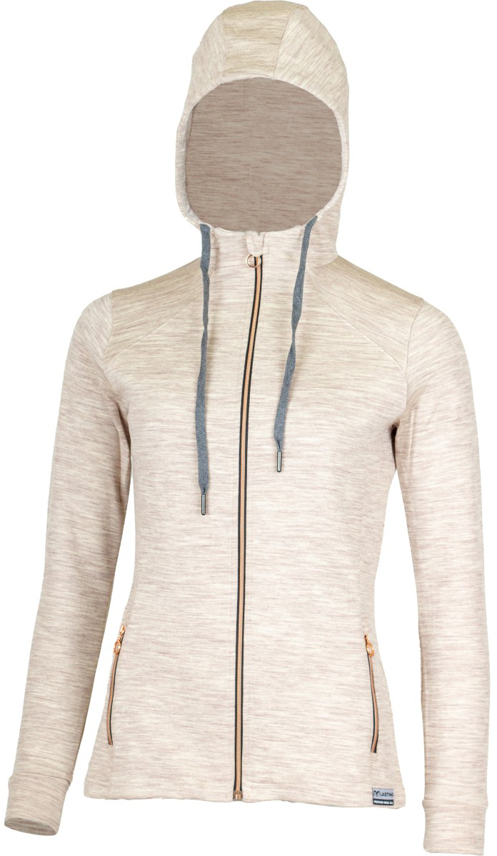 Lasting dámska merino mikina KARMINA C716 béžová Veľkosť: S
