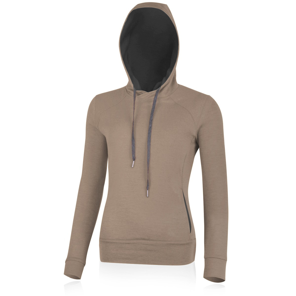 Lasting dámska merino mikina WESIA 7378 hnedá Veľkosť: S