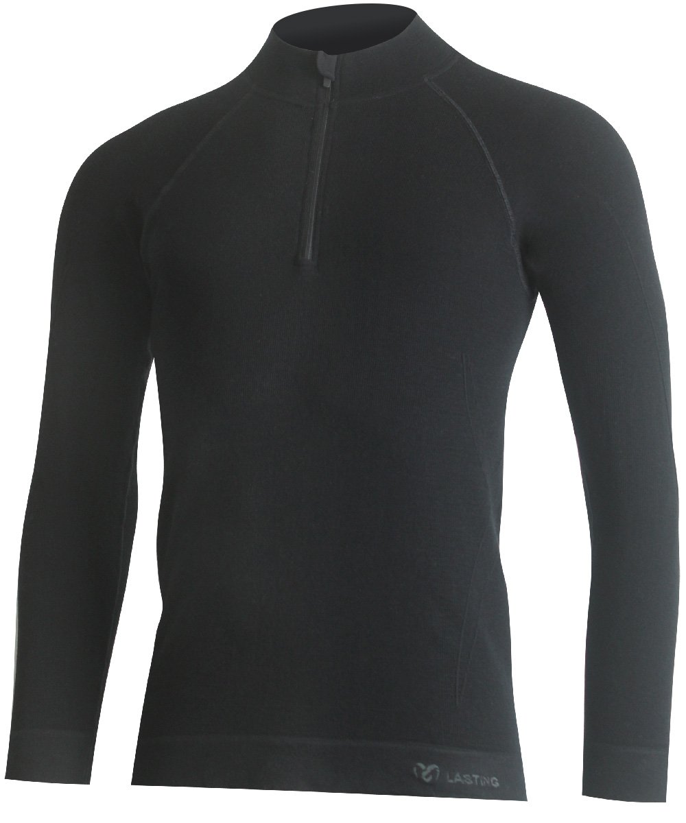 Lasting pánske merino tričko WITEK 9090 čierne Veľkosť: S/M