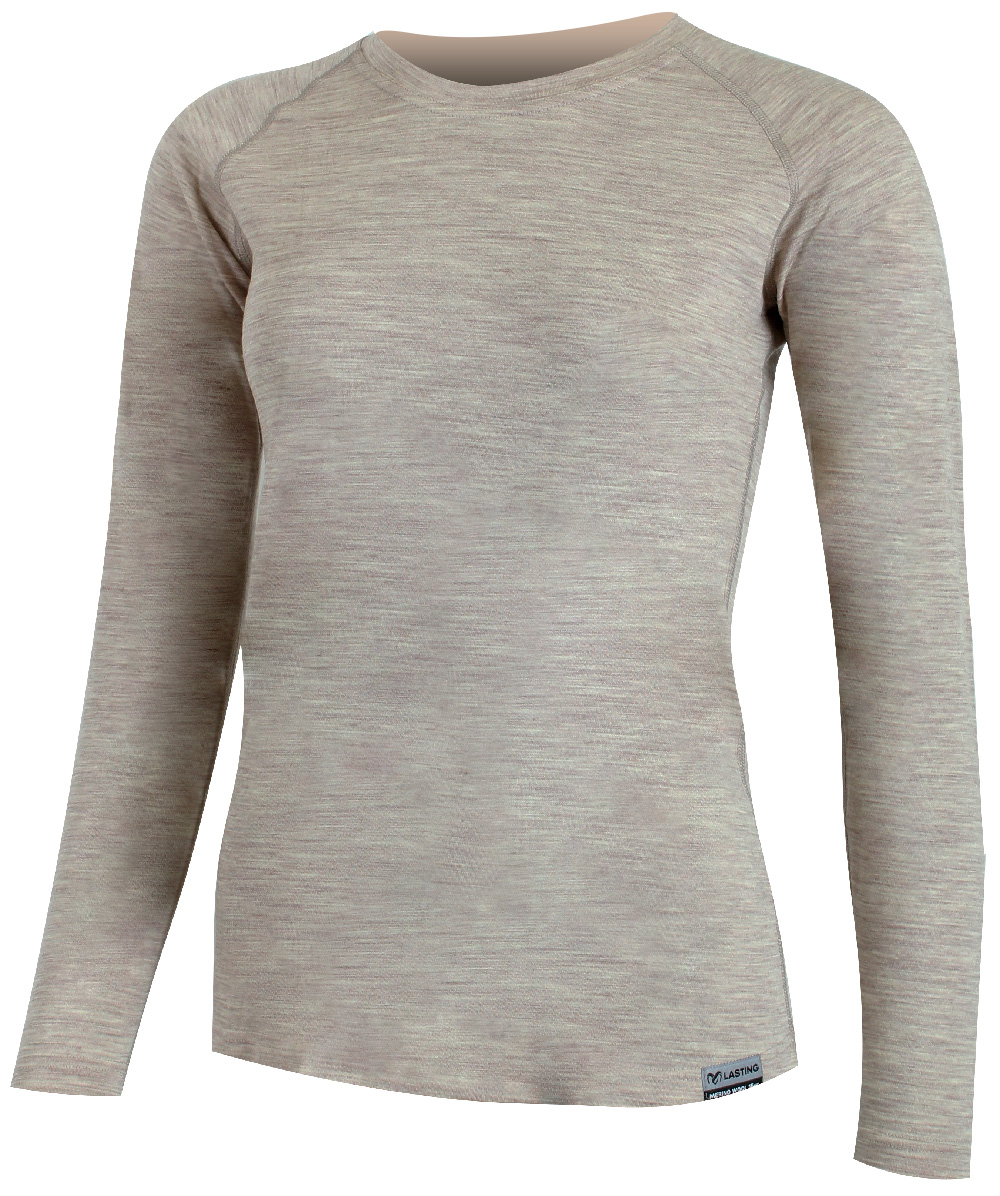 Lasting dámske merino tričko ATILA 7160 béžová Veľkosť: L
