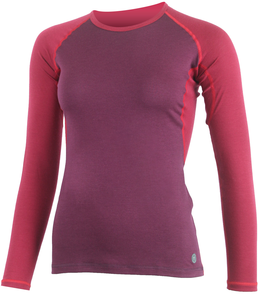 Lasting dámske merino tričko DITA 3849 vínová Veľkosť: XL