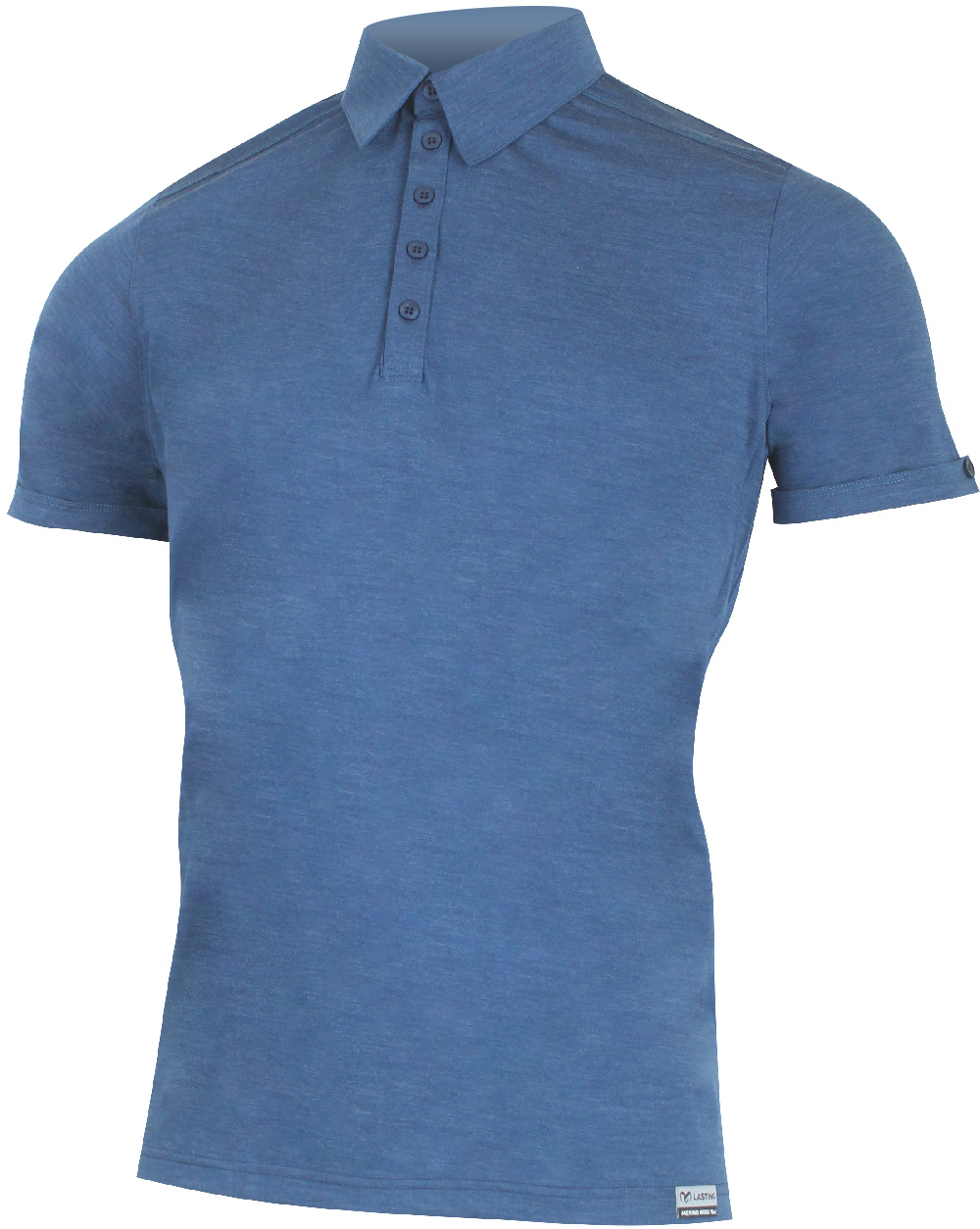 Lasting pánska merino polo košeľa LAMEL 5165 modrá Veľkosť: M