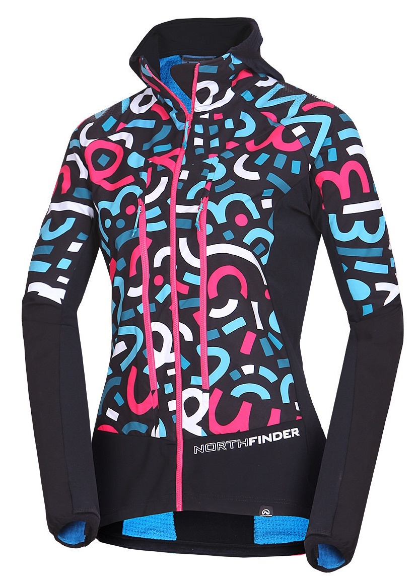 Northfinder KRIZNA 2 dámska bunda multicolor print BU-48102SKP-512 Veľkosť: M