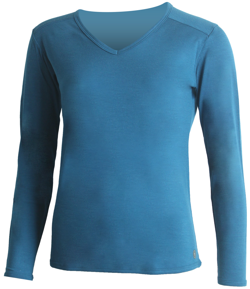 Lasting dámske merino tričko EVA 5454 modré Veľkosť: L