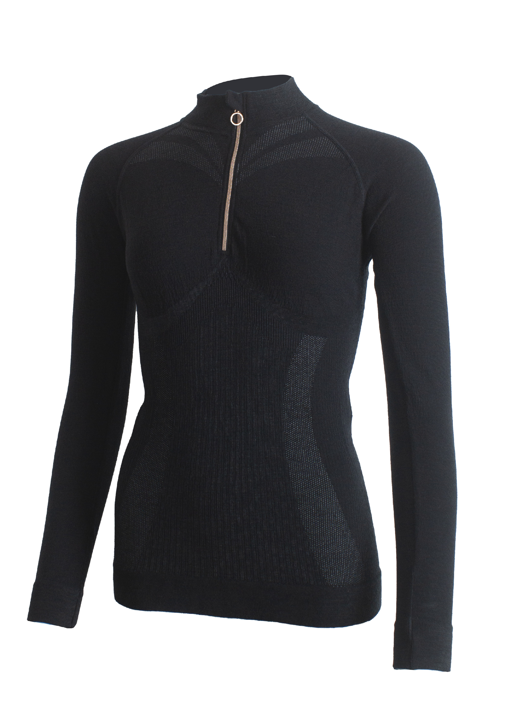 Lasting dámske merino tričko MAZALA 9090 čierne Veľkosť: XXL/3XL