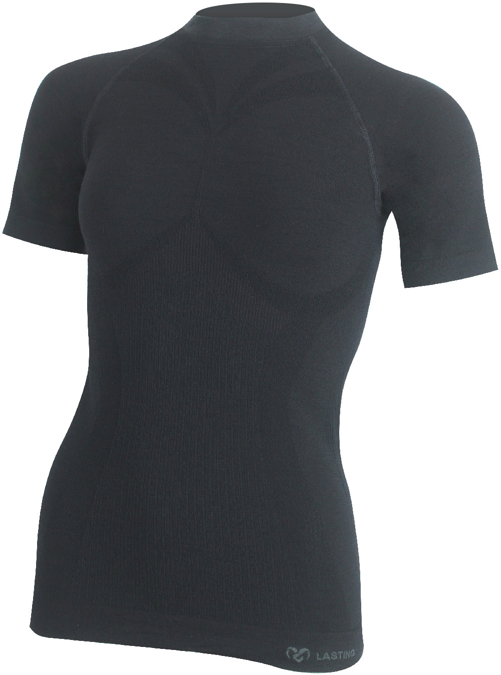 Lasting dámske merino tričko WALBA 9999 čierne Veľkosť: S/M
