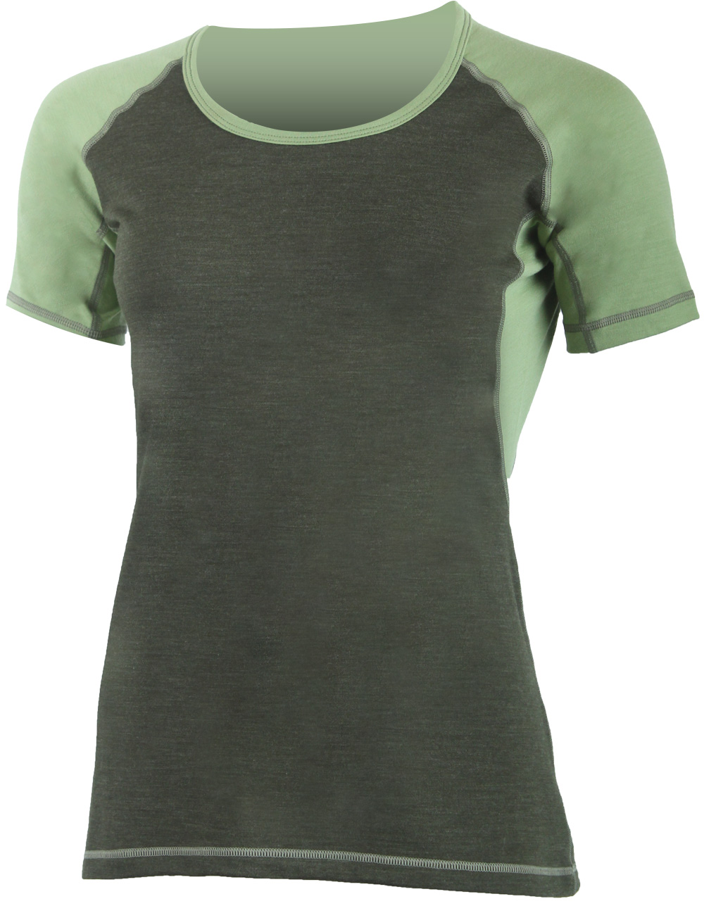 Lasting dámske merino tričko ZITA 6160 zelená Veľkosť: XL