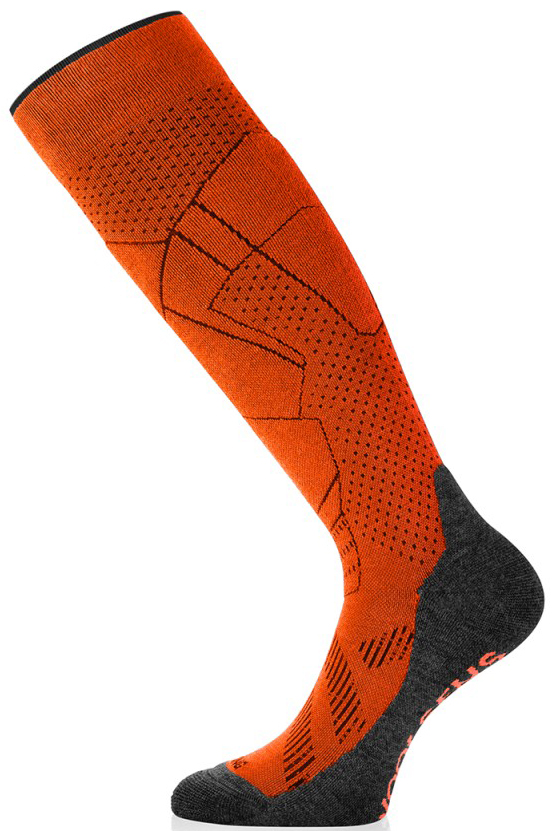 Lasting merino lyžiarske podkolienky FWU 298 oranžové Veľkosť: M