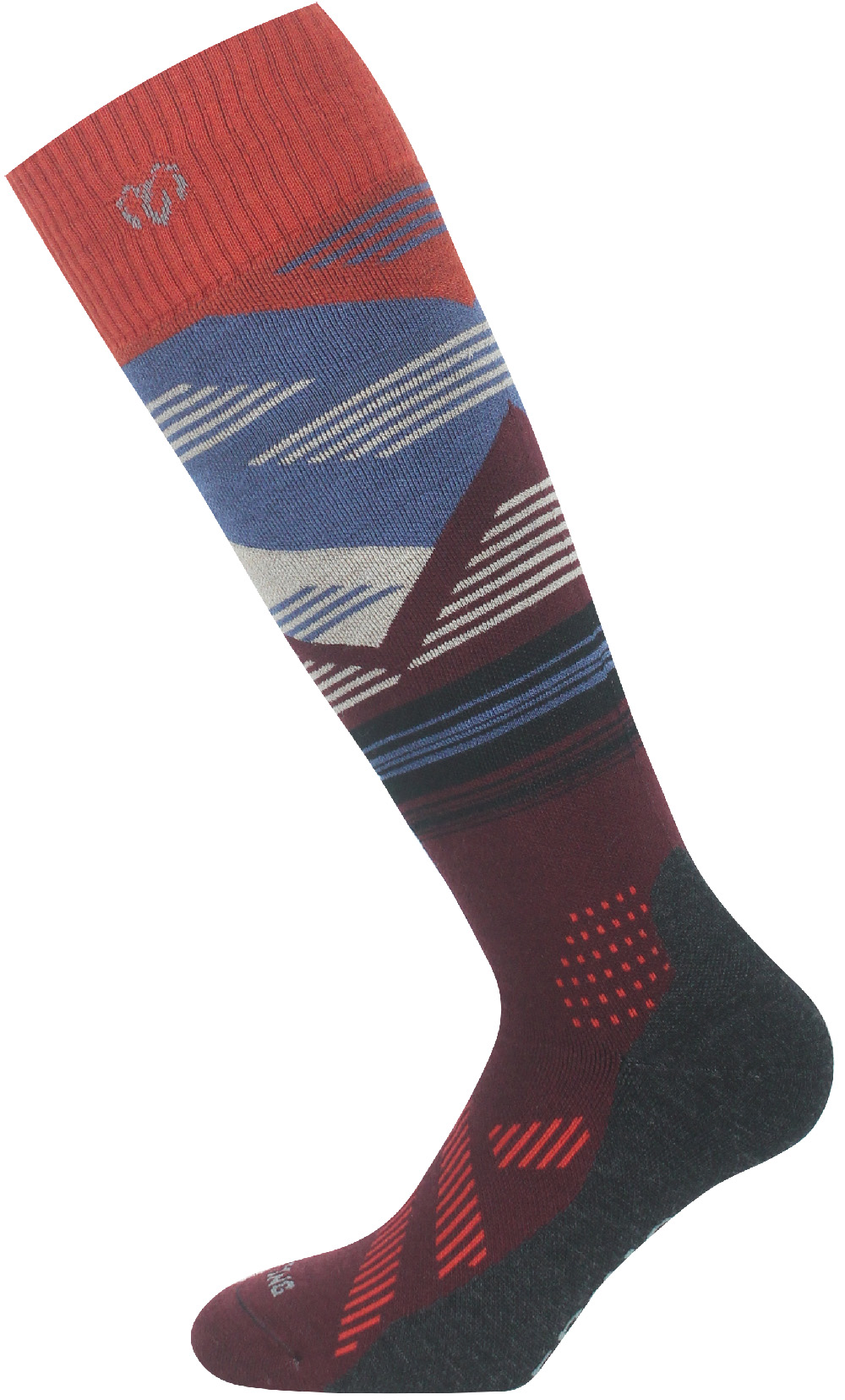 Lasting merino lyžiarske podkolienky SIW 210 oranžová Veľkosť: M