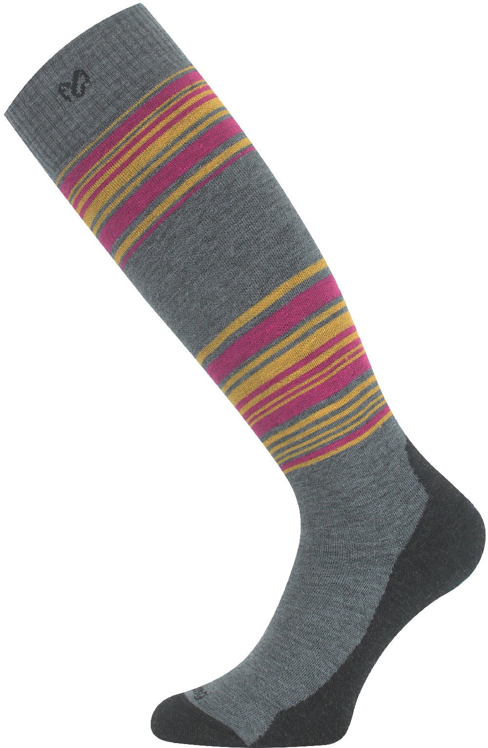 Lasting merino lyžiarske podkolienky SSI 801 šedé Veľkosť: L