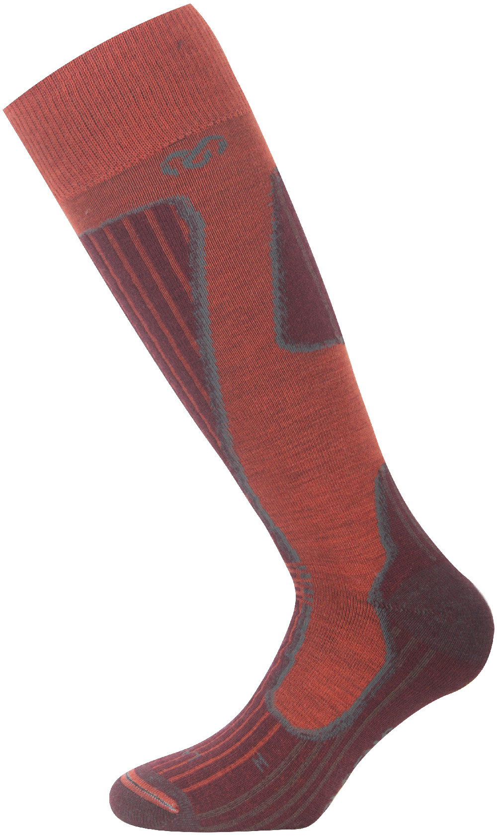 Lasting merino lyžiarske podkolienky SWH 210 hnedé Veľkosť: L