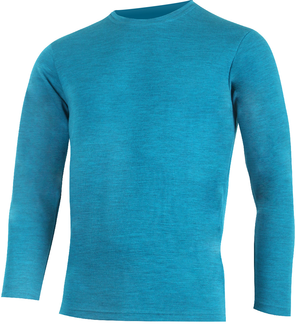 Lasting pánska merino mikina ANDRES 5858 modrá Veľkosť: L