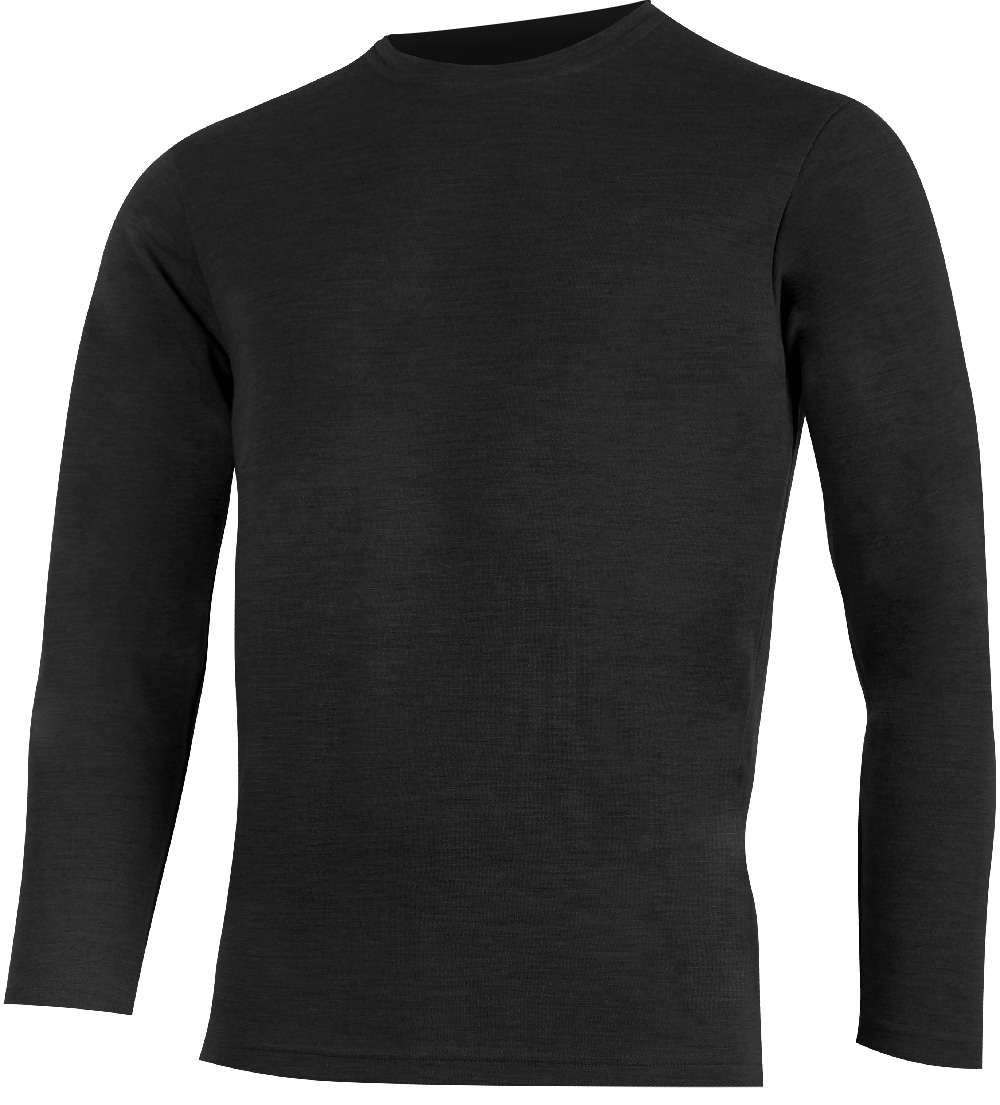 Lasting pánska merino mikina ANDRES 9090 čierna Veľkosť: XL