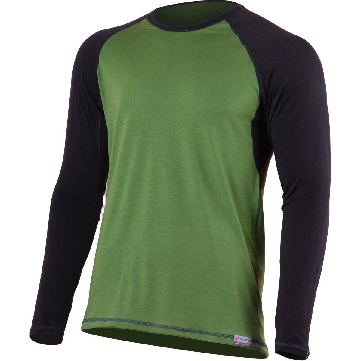 Lasting pánske merino tričko MARIO 6080 zelené Veľkosť: 2XL