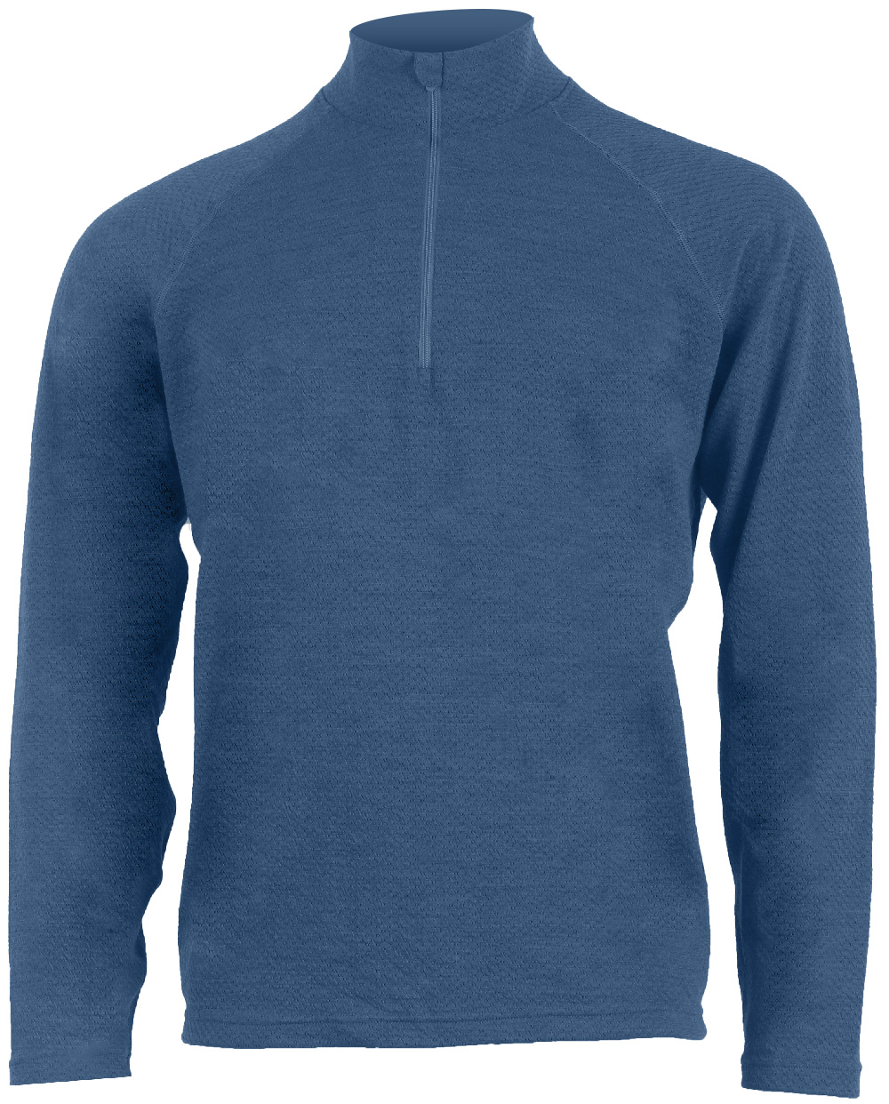 Lasting vlnené merino tričko so zipsom pri krku HONOS 5252 modré Veľkosť: XL