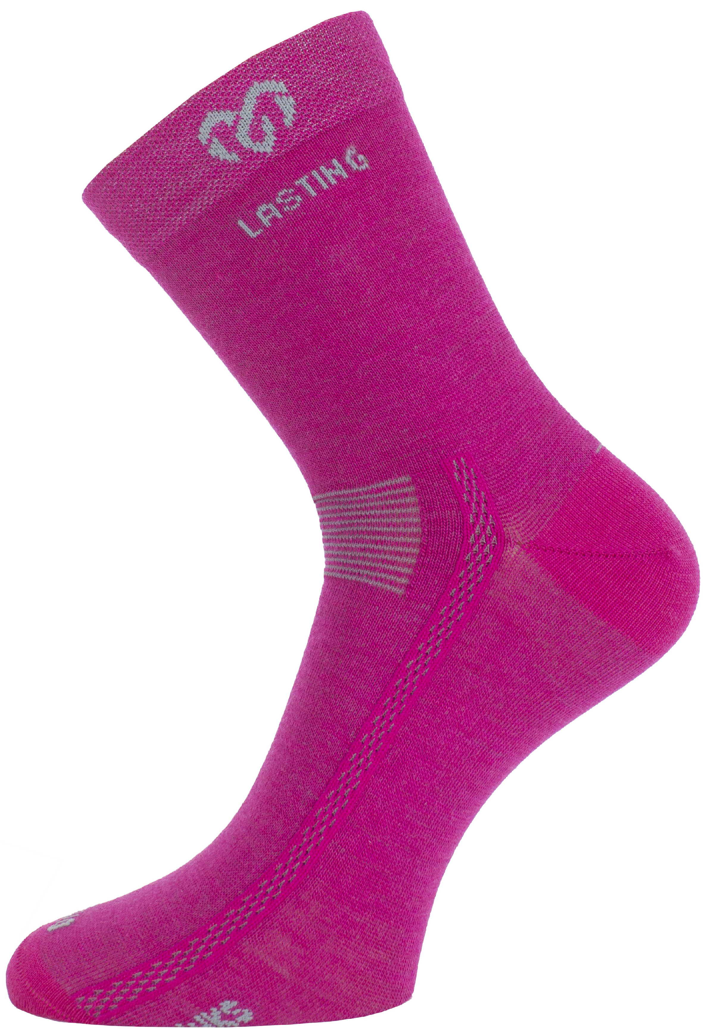 Lasting merino ponožky WKS 408 ružové Veľkosť: S
