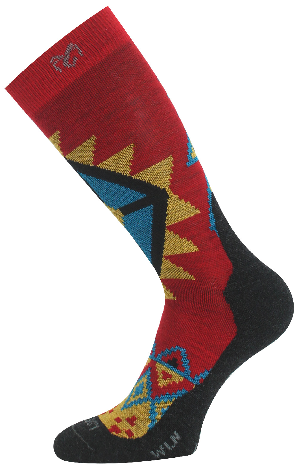 Lasting merino ponožky WLN 306 červené Veľkosť: L 8596445226720