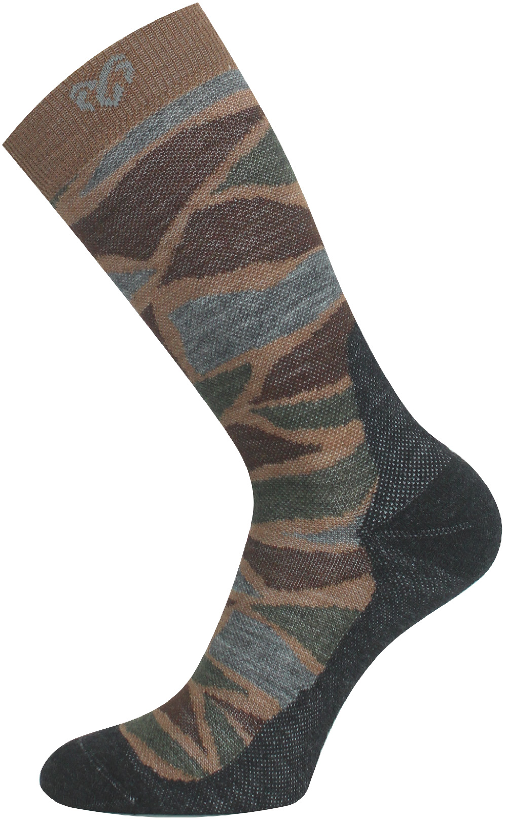 Lasting merino ponožky WLJ 710 hnedé Veľkosť: L