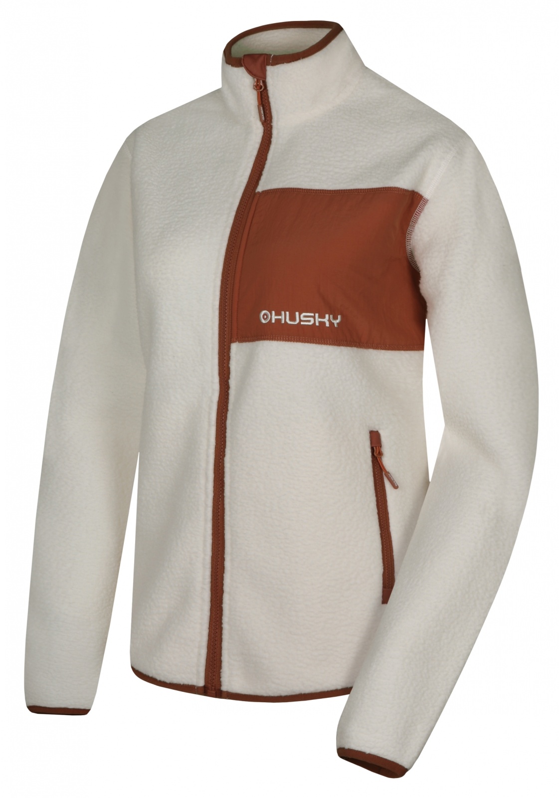 Husky Dámska fleecová mikina Addy Zip L beige Veľkosť: L