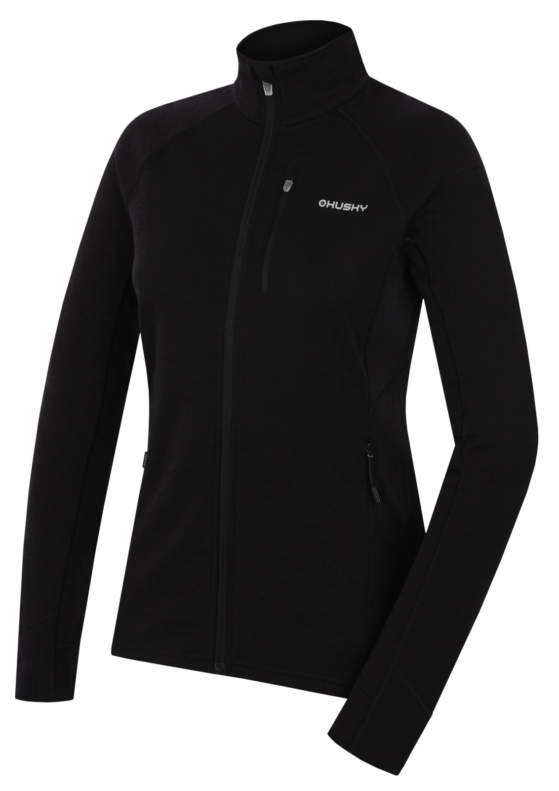 Husky Dámska mikina z merino vlny Alou L black Veľkosť: L