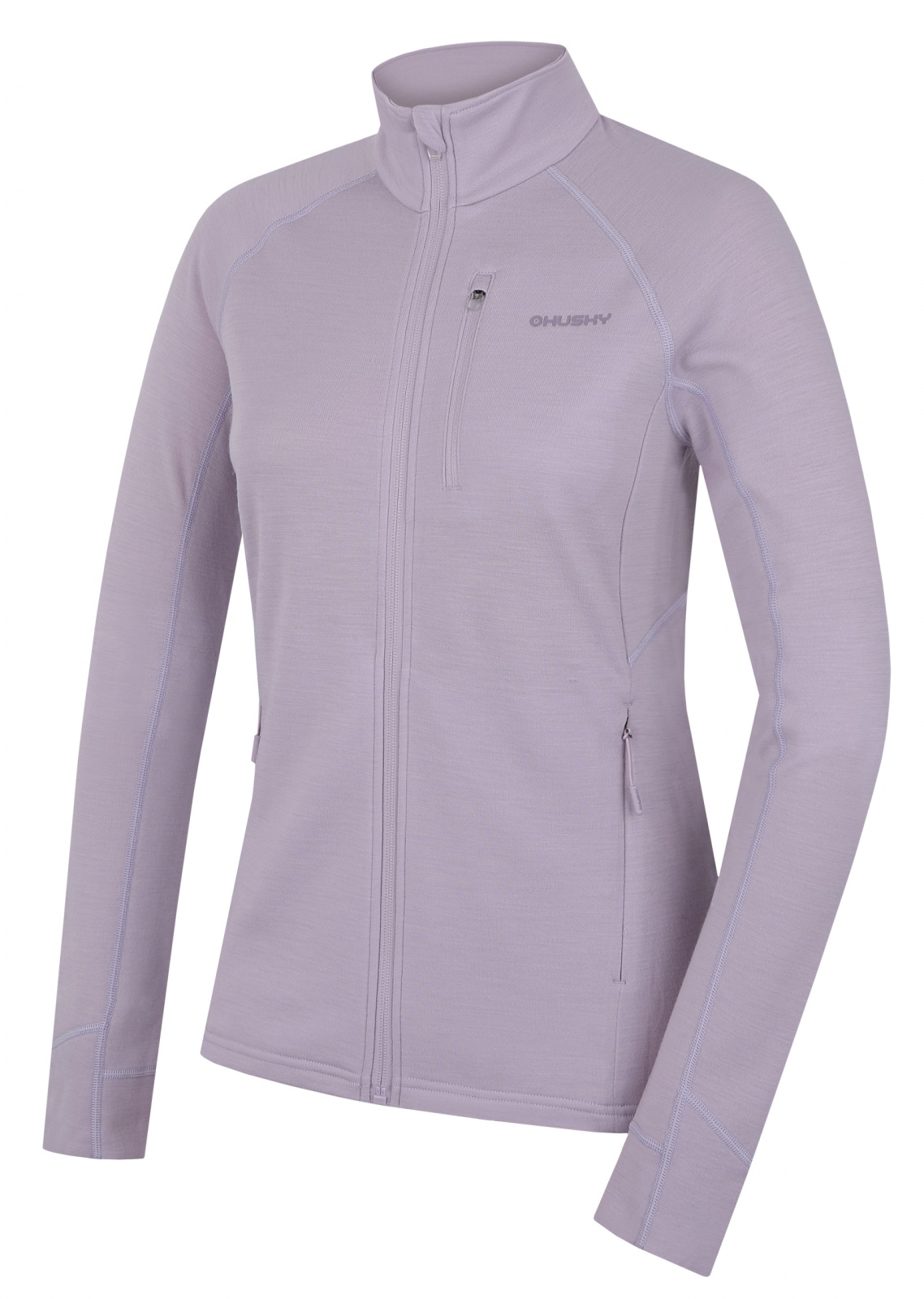 Husky Dámska mikina z merino vlny Alou L light purple Veľkosť: XL