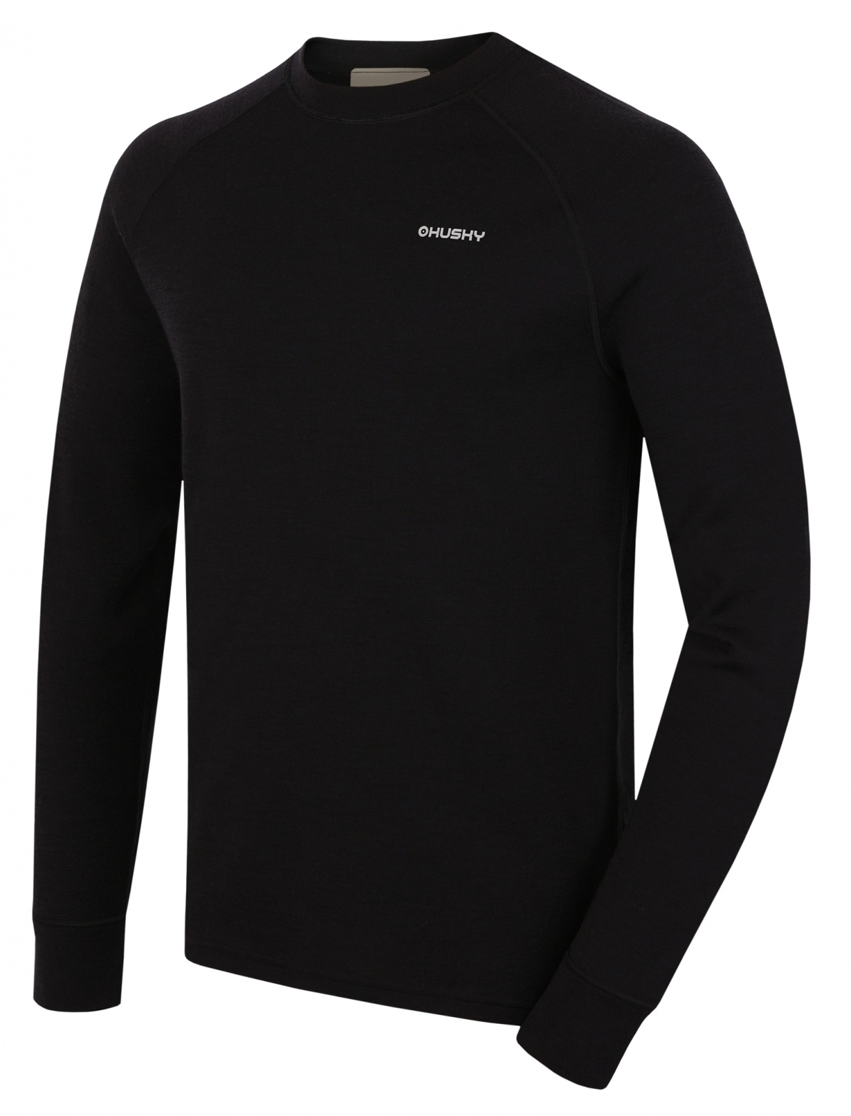 Husky Pánska merino mikina Aron M black Veľkosť: XXL