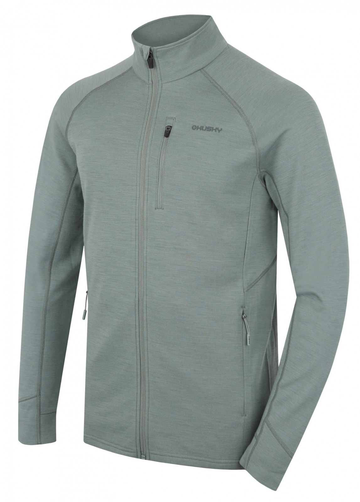 Husky Pánska mikina z merino vlny Alou M faded green Veľkosť: M