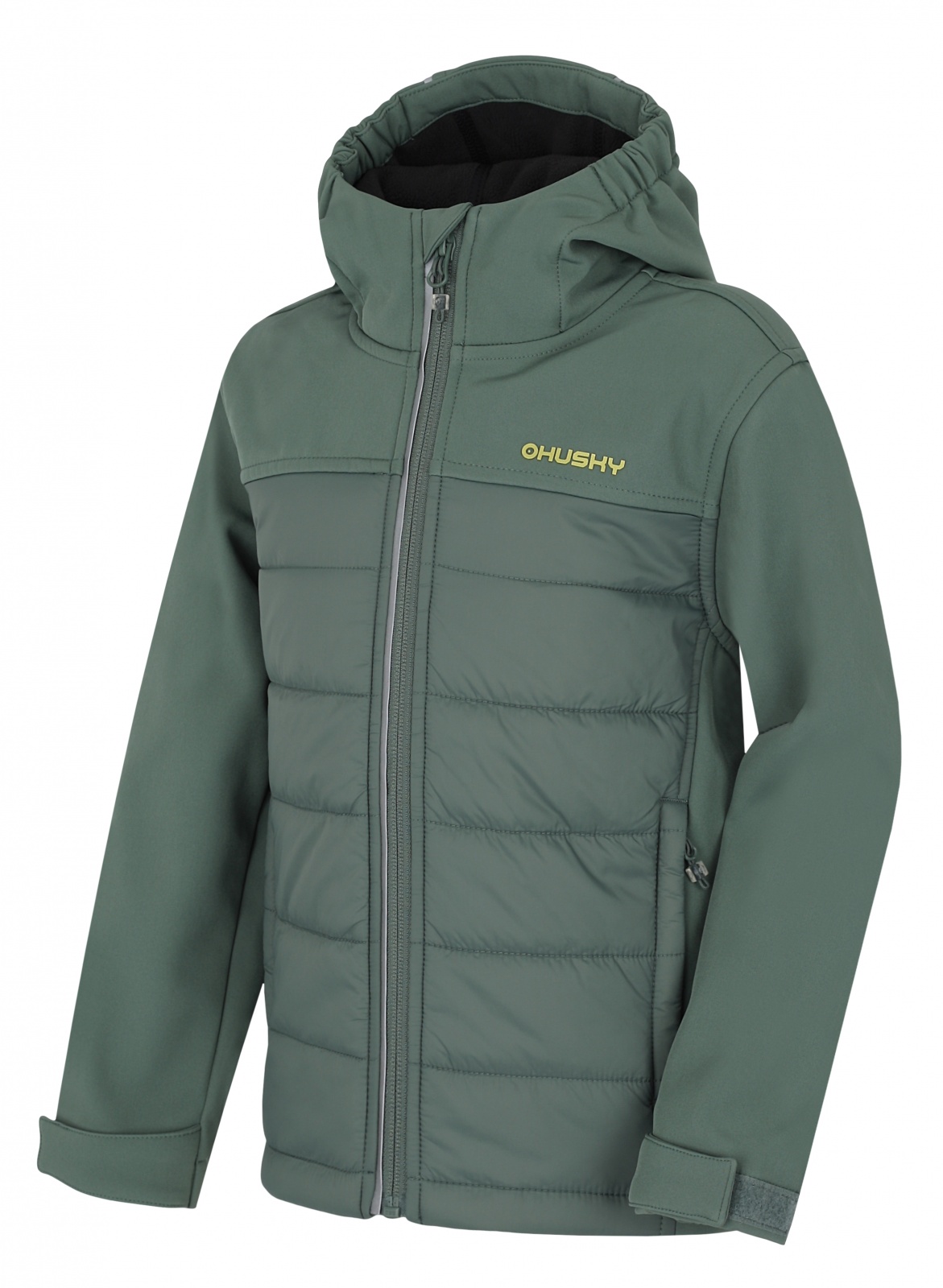 Husky Detská softshell plnená bunda Swany K faded green Veľkosť: 134