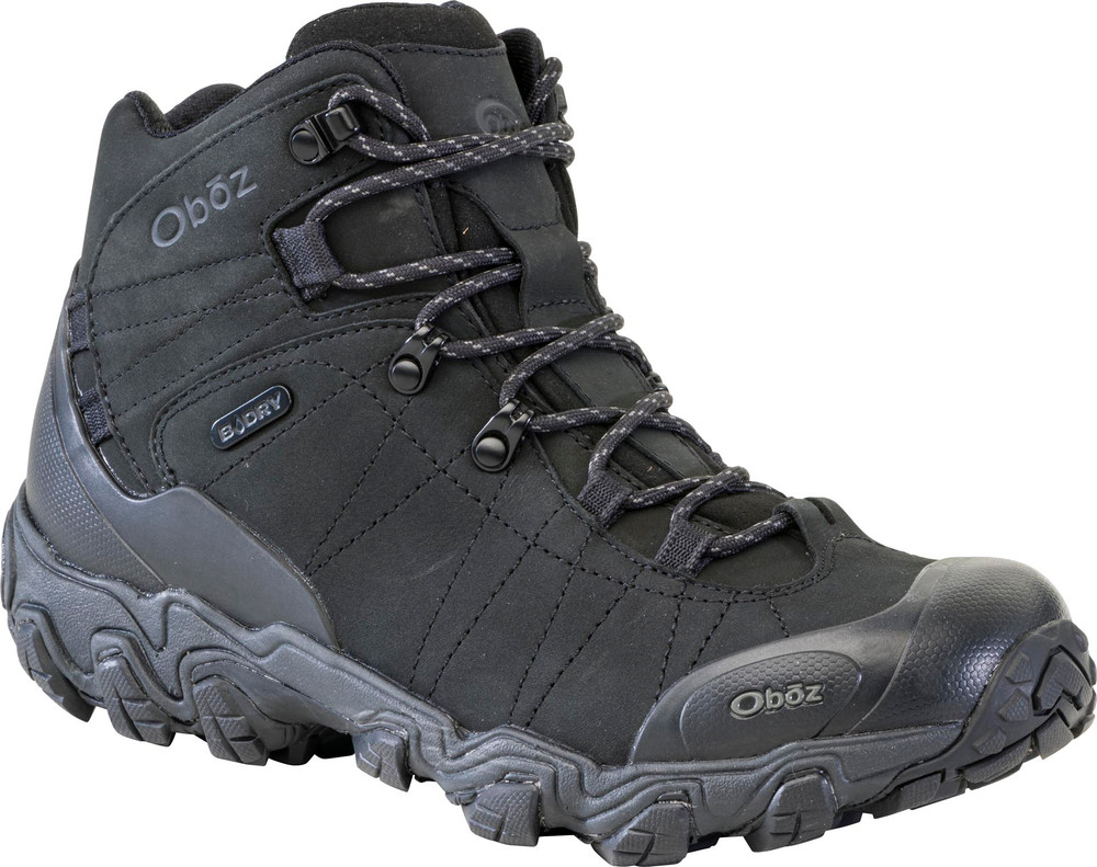 OBOZ Bridger Mid WIDE Waterproof B-Dry Black Sea Veľkosť: 44,5