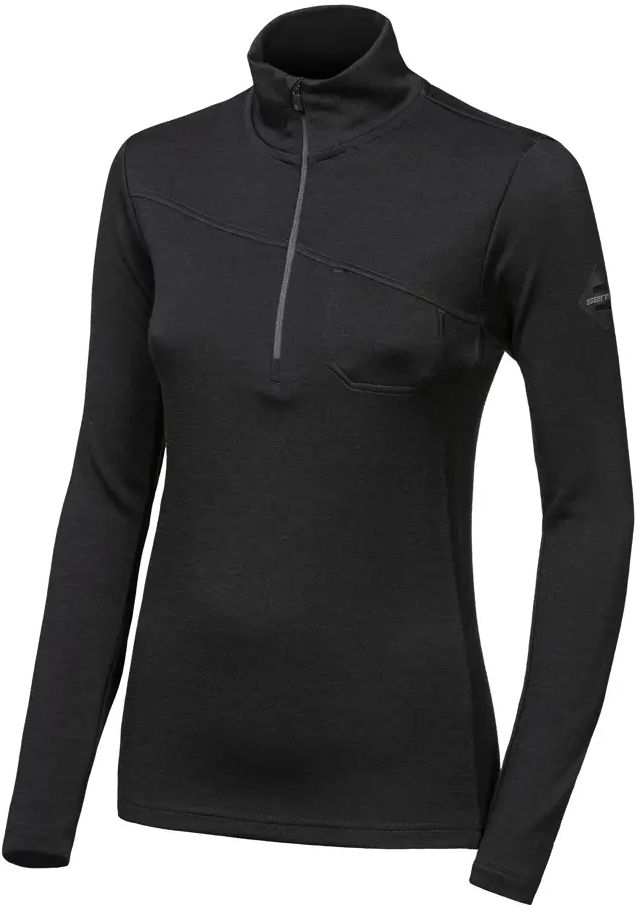 SENSOR MERINO EXTREME UP dámska mikina dl.rukáv zips čierna Veľkosť: S