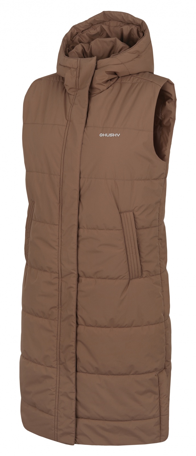 Husky Dámska hardshell vesta Nilo L brown Veľkosť: XL