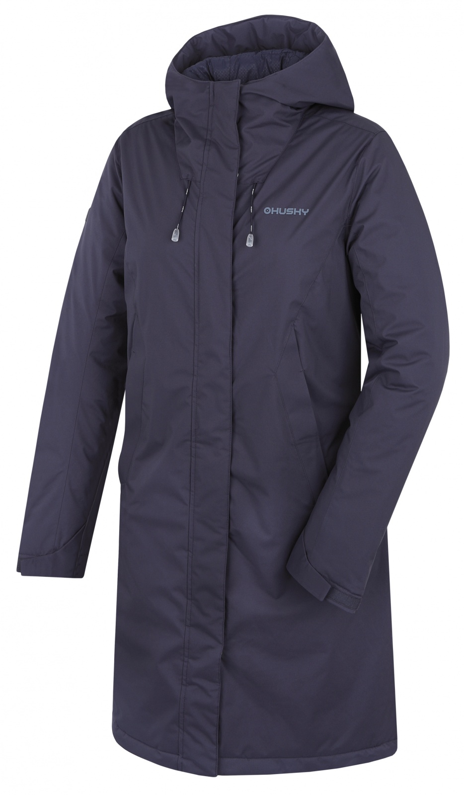 Husky Dámsky hardshellový plnený kabát Narvik L dark blue Veľkosť: XL - plus