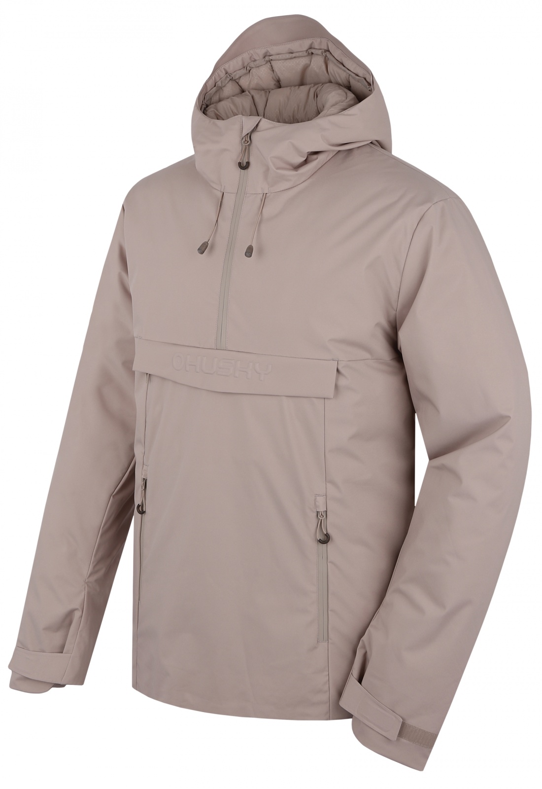 Husky Pánska hardshellová plnená bunda Nesebi M brown Veľkosť: L