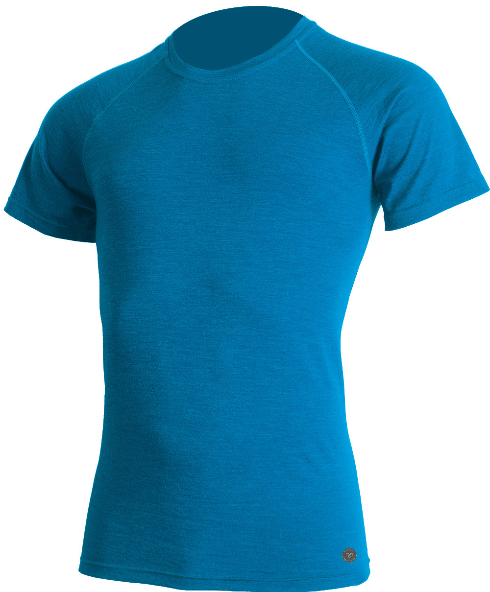 Lasting pánske merino tričko QUIDO 5454 modré Veľkosť: XL