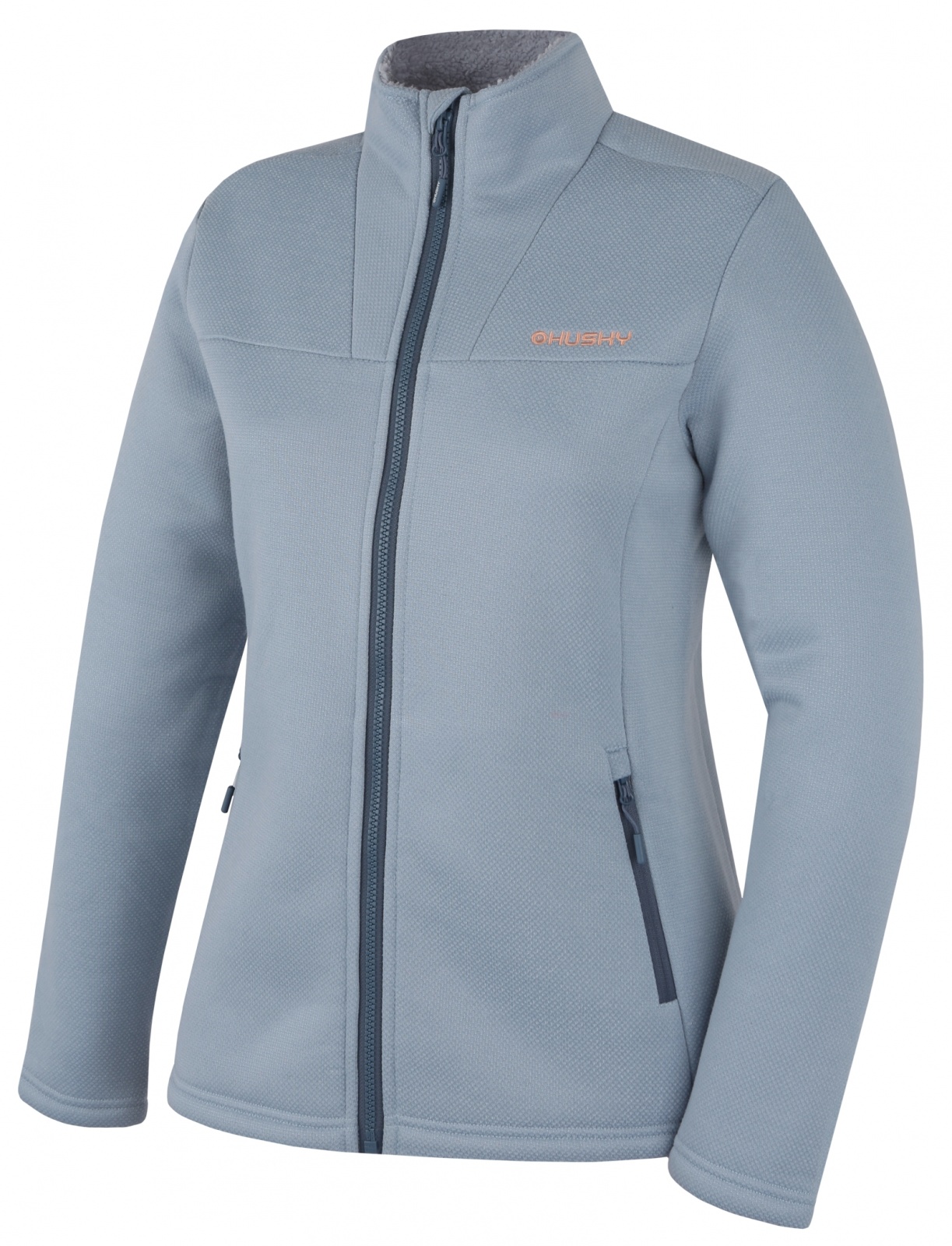 Husky Dámsky sveter na zips Akra L light blue Veľkosť: XL