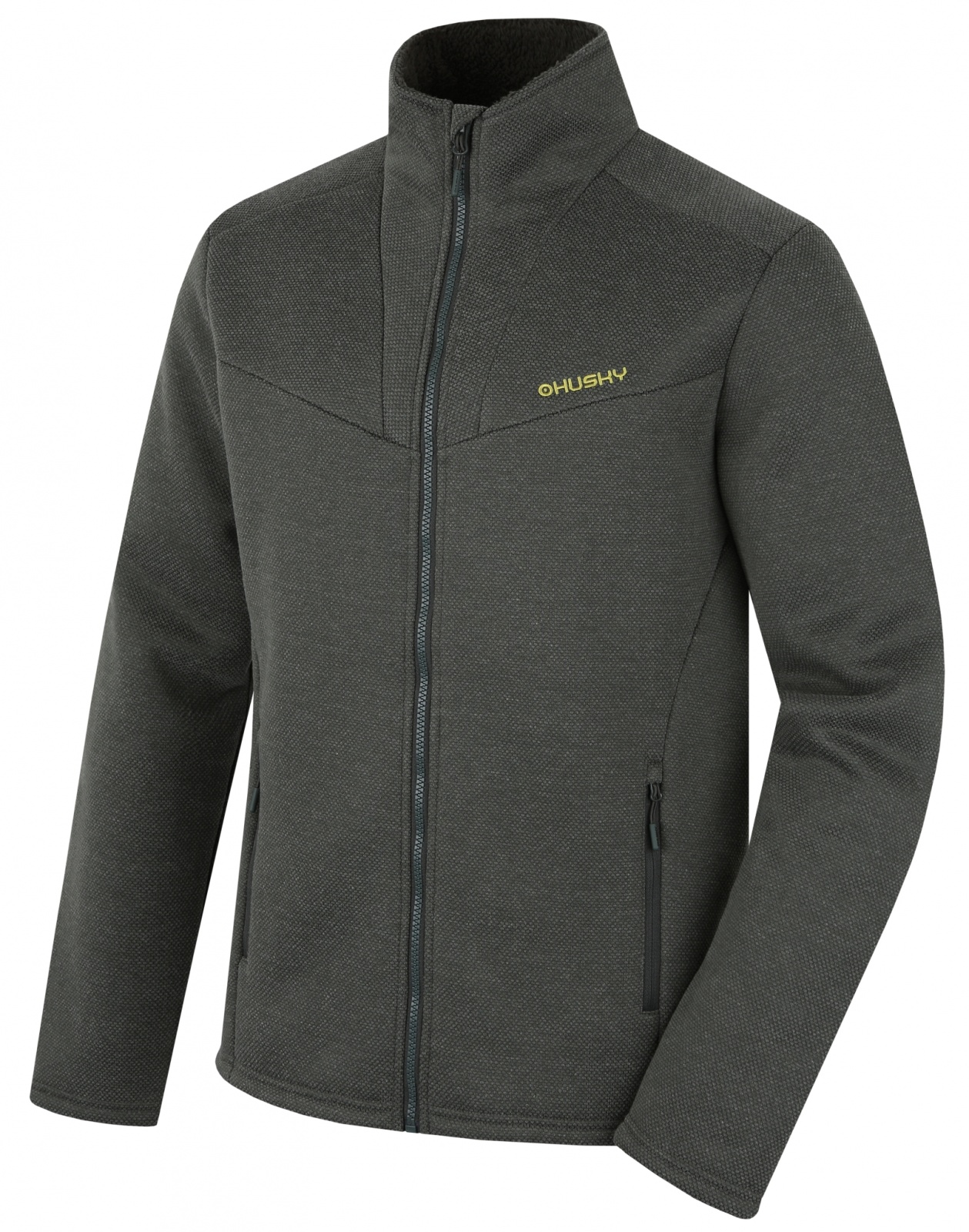 Husky Pánsky sveter na zips Akra M dark khaki Veľkosť: M