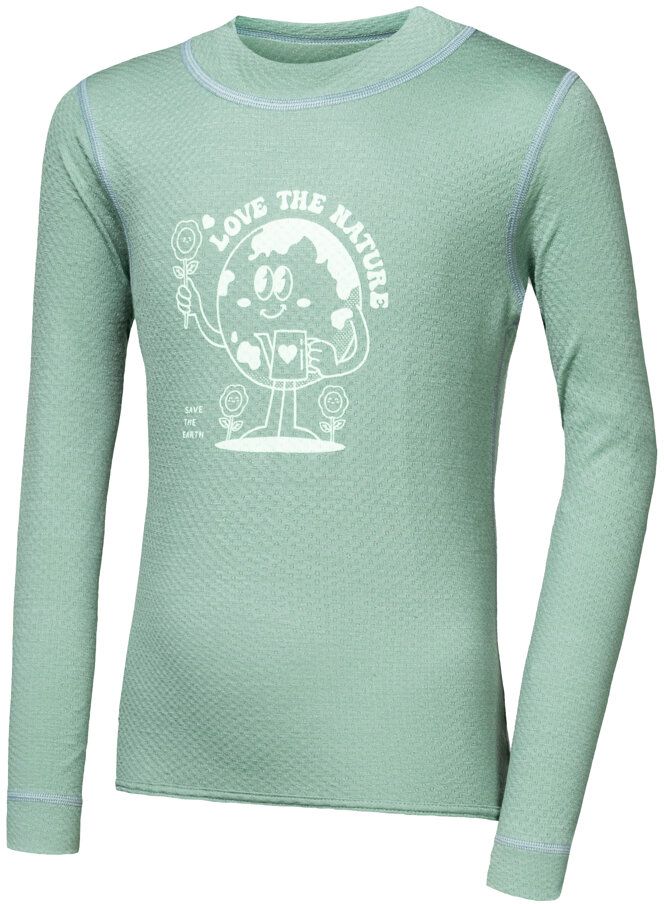SENSOR MERINO DF PLANET detské tričko dl.rukáv basil green Veľkosť: 110