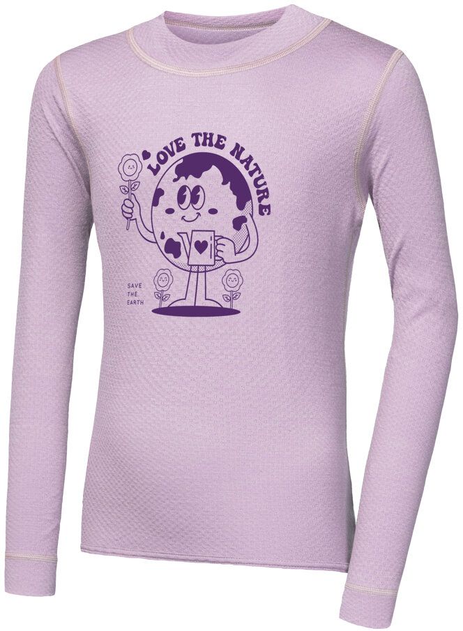 SENSOR MERINO DF PLANET detské tričko dl.rukáv mystic violet Veľkosť: 130