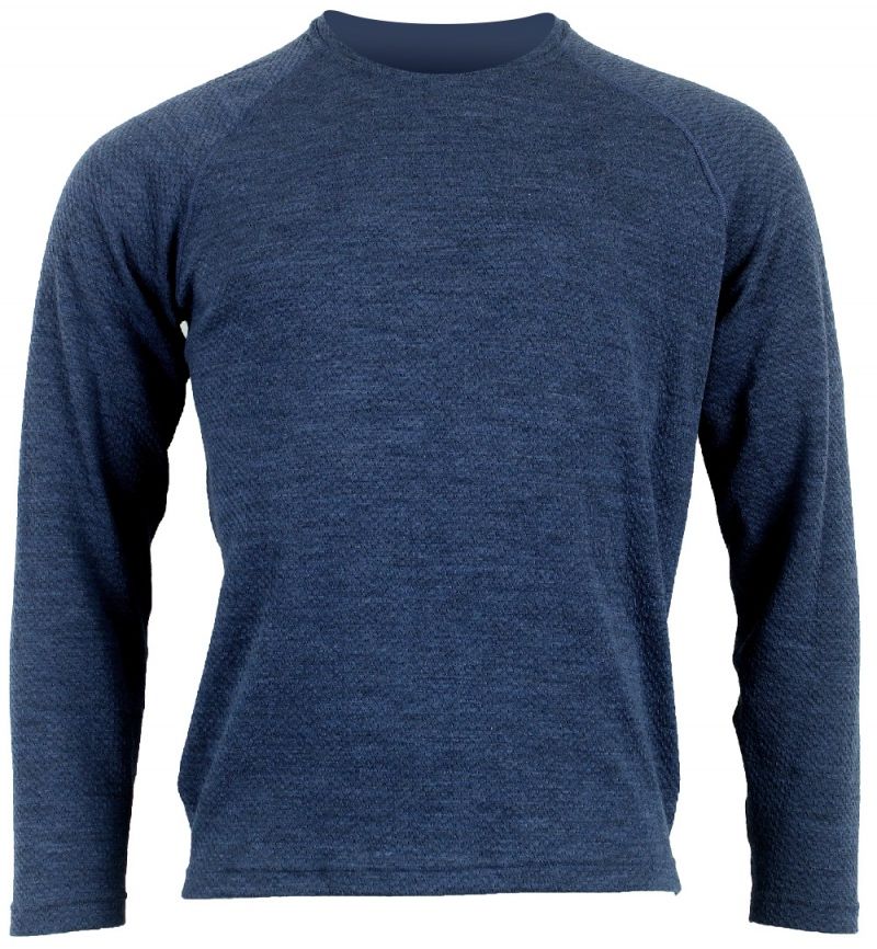 Lasting vlnený Merino sveter HUGO 5858 modrá Veľkosť: XL