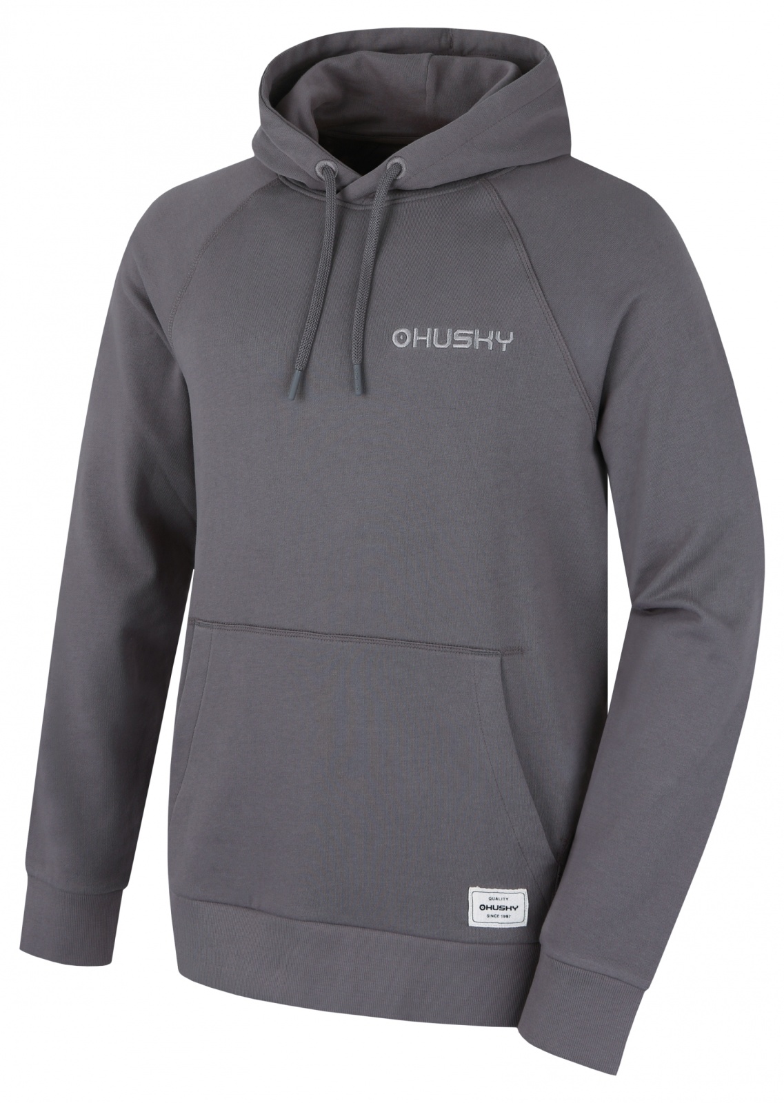 Husky Pánska bavlnená mikina Buggy M grey Veľkosť: XL