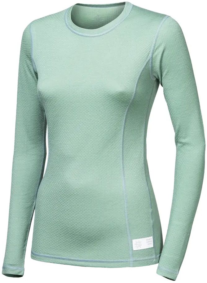 SENSOR MERINO DF dámske tričko dl.rukáv basil green Veľkosť: S