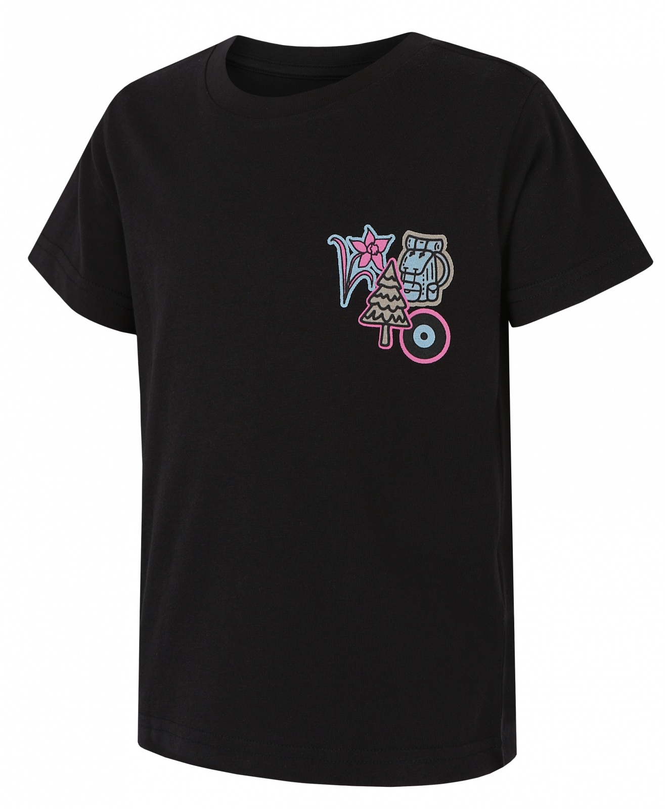 Husky Detské bavlnené tričko Tee Patch K black Veľkosť: 128